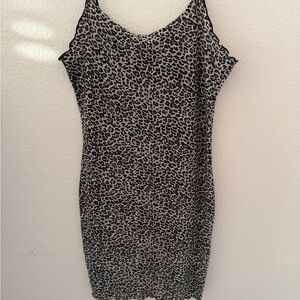 Leopard Print Sleeveless Dress